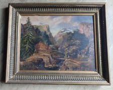 olio su prima tela con cornice