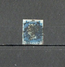 GRAN BRETAGNA - 1840  FRANCOBOLLO DA 2 PENNY  - AZZURRO - REGINA VITTORIA