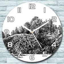 Orologio da parete in vetro