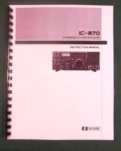 Icom r70 manuale di - icom,
