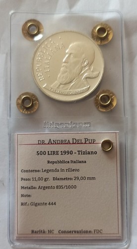 500 lire tiziano 1990 fdc - ,