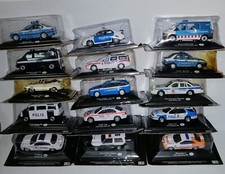 AUTO DELLA POLIZIA DEL MONDO CON FASCICOLO FABBRI EDITORI 1/43 MENU' A TENDINA