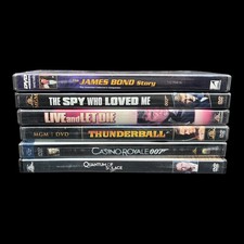 Set of 6 James Bond 007 DVD Sean Connery Roger Moore Daniel Craig
