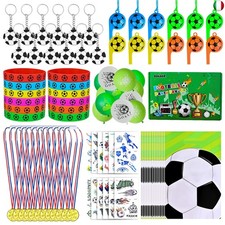 GOLDGE 87 pezzi regalo per feste di calcio per bambini con decorazione di