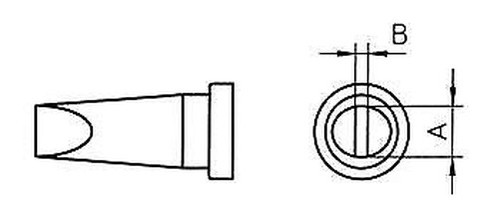 Saldatore punta 2mm - 3.2mm, lt-c