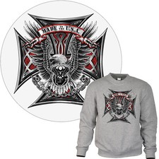 Felpa biker aquila chopper