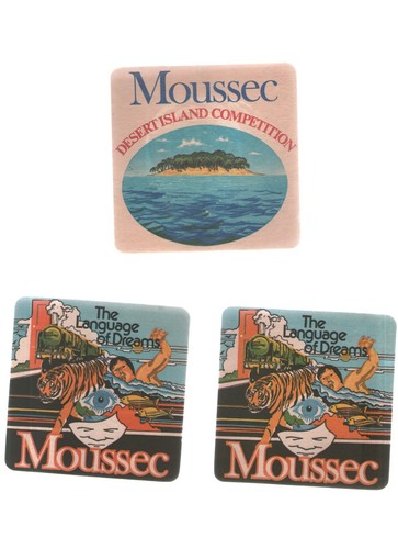 Moussec wine beermats - x,