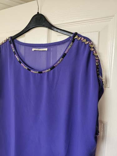 Cami blusa donna viola top