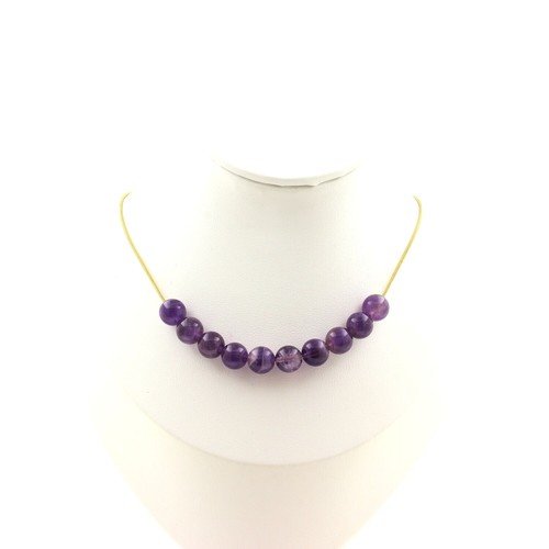 Collana perle ametista 8 - collana,