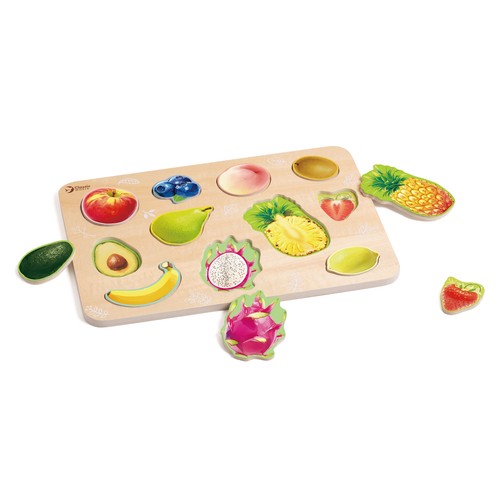Puzzle frutta legno - puzzle,