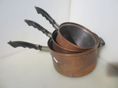 Large antique copper sauce - copper, pan