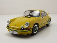 Modellino auto Porsche 911 Carrera 2.7 RS 1972 giallo 1:24 scatola bianca