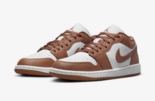Nike Air Jordan 1 Low Archaeo Brown White scarpe sneaker 40,5 US 9 DC0774-202