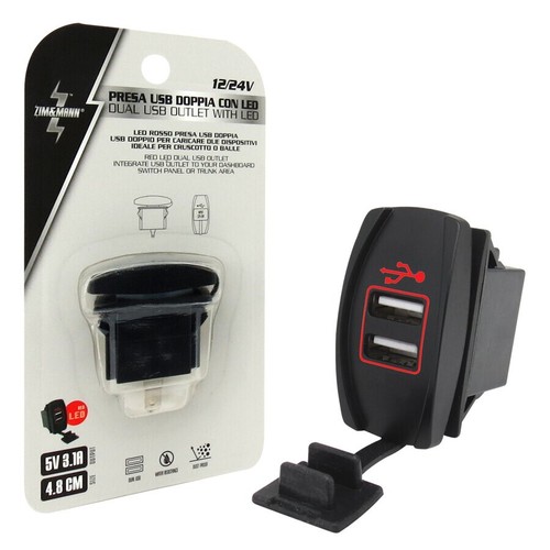 Presa usb doppia incasso - incasso, per