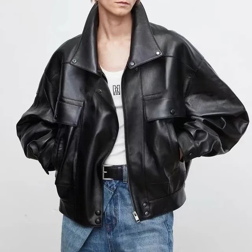 Giacca bomber oversize nera