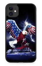 Custodia telefono gomma American Eagles Birds Birds Robot Cyborg N372