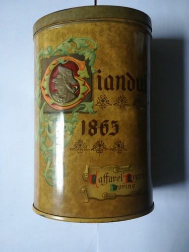 Scatola latta antica gianduia - scatola,