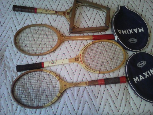Racchette tennis in legno - 4,