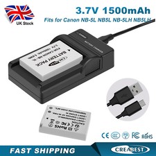 2x Batteria 3,7V NB-5L NB5L