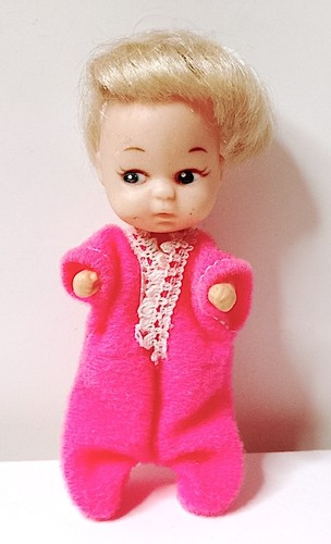 70s bean doll pink dress