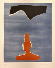 Giuseppe SANTOMASO: Acquaforte, 1977, grafica d'arte, arredamento, arte moderna