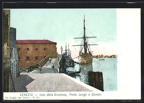 Cartolina venezia isola della - venezia,,