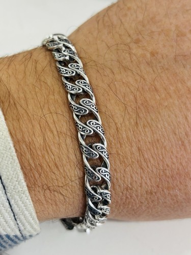 Bracciale argento 925 uomo - argento,