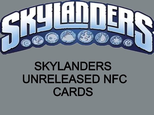 Carte skylanders nfc - carte, inedite