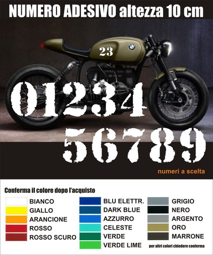 Numero adesivo personalizzato