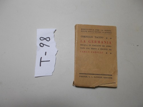 Libro tacito germania - tacito,