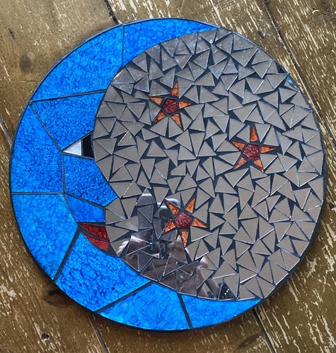 Specchio mosaico fatto - , a