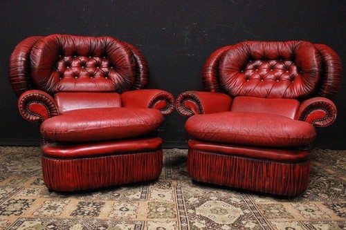 Coppia poltrone chesterfield - coppia,