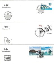 58171 - ISOLA ISLANDA - STORIA POSTALE: 2016 set di 9 copertine FDC - FARFALLE