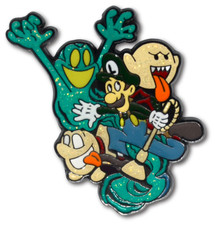 Spilla smaltata rigida glitter