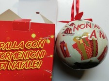 PALLA CON TORMENTONI DI NATALE CONAD BRANDANI NON APRIRE FINO PALLINA DECORATIVA