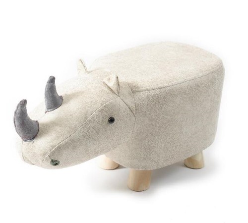 Pouf rinoceronte legno - rinoceronte, e