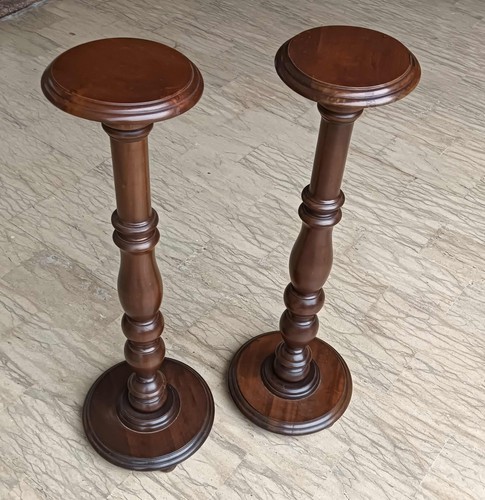 Coppia colonnette legno - colonnette, in