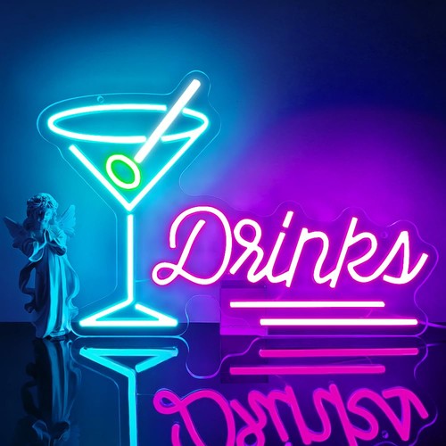 Cocktail neon sign - cocktail,