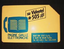 SCHEDE TELEFONICHE SIP USATA OMAGGIO VIDEOTELEFONI PAGINE GIALLE SEAT