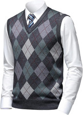 Gilet Maglia Da Uomo Con