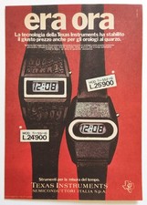 Pubblicita' Texas Instruments Orologi Quarzo Advertising Publicite' 1977 (T10