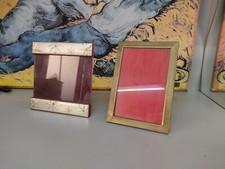 2 Portafoto da Piano cornice argento una di 15 x 16 altra 12 x 17 Vintage Uniche