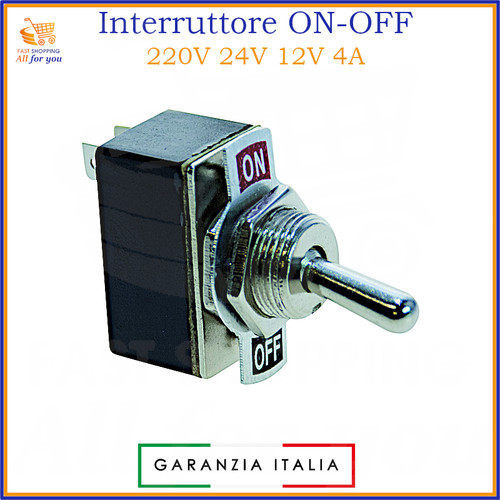Interruttore levetta off - levetta, on