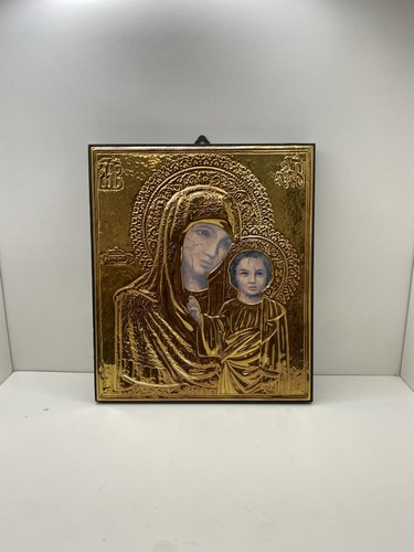Icona sacra madonna con - sacra,
