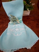 Tovaglia In Lino Ricamo E Intaglio Vintage,bellissima!