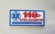 118 SOCCORSO SANITARIO - AUTISTA SOCCORRITORE - PATCH TOPPA con STRAPPO