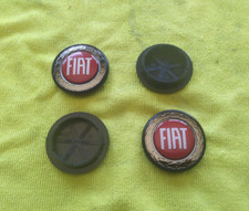 SET 4 PZ. COPRIMOZZO TAPPI CERCHI IN LEGA FIAT STORICO ROSSO EST. 55mm INT. 44mm