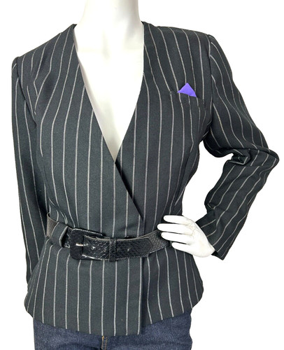 Blazer anni pinstripe - blazer, 90