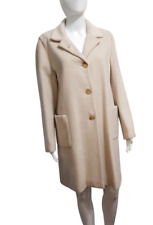 ANTONIO FUSCO Cappotto Donna Lana Taglia 44 Usato Colore Bianco