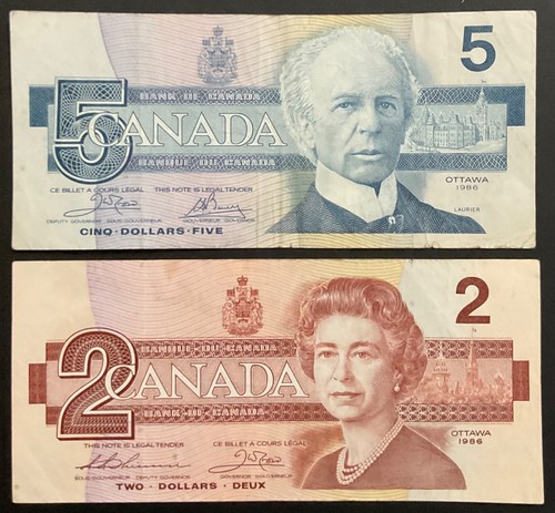 Dollari 1986 bank of - 5, 2
